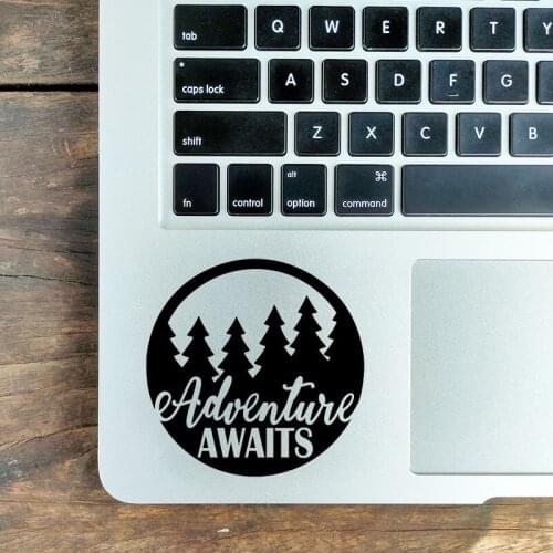 Adventure Await Laptop Sticker for Macbook Air Pro Retina 11 12 13 15 inch Mac Book Skin Cartoon 14 Asus Notebook Trackpad Decal