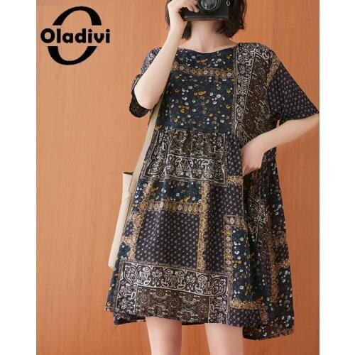 Летние платья с коротким рукавом Oladivi China At AliExpress