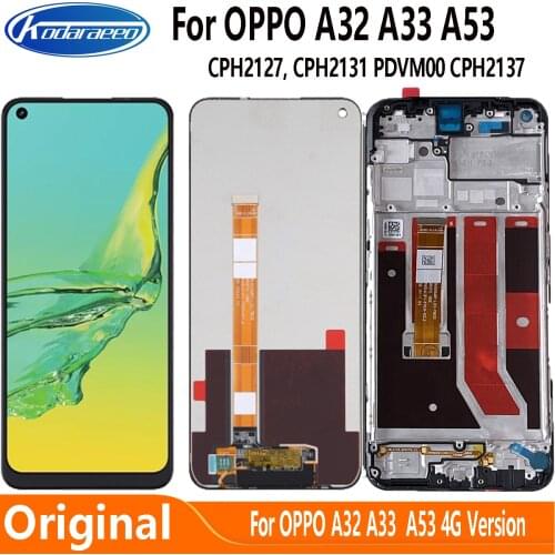Origianl Screen For OPPO A53 A32 A33 2020 CPH2137 CPH2131 PDVM00 LCD Display Touch Screen Digiziter Assembly 4G Version
