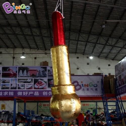 Personalized 2 meters giant inflatable inflatable lipstick / hanging big lipstick inflatable for decoration toys