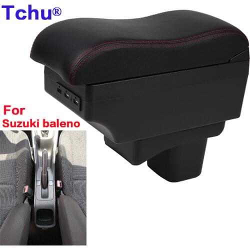For Suzuki baleno armrest box Suzuki baleno car armrest Storage box Internal modification USB charging Ashtray Car Accessories