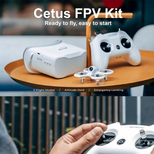 BETAFPV Cetus FPV Kit RTF Frsky D8 Lite Radio 2 SE Radio Transmitter 5.8G 14DBI VR02 FPV Goggles VTX 25mW 1S Indoor Racing Drone