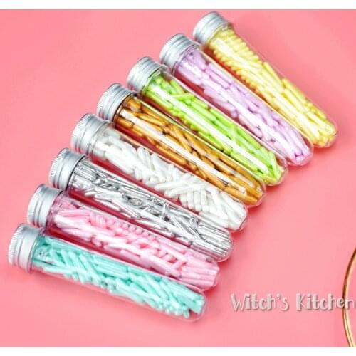 Macaron colors baked cupcake decoration candy gold silver sugar beads needle stick suitable for dressing up cake 30g