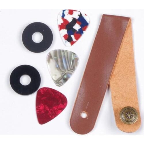 Guitar Strap Acoustic Guitar Electric Guitar Strap Non-slip Mat Leather Strap Guitarra Accessories Stringed Musical Instrument