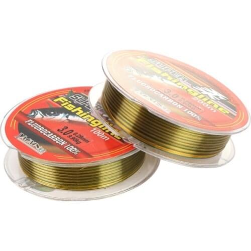 100M Fishing Lines With Fluorocarbon Layer Mono Nylon Transparent Wire Outdoor Pro Fishing Accessories
