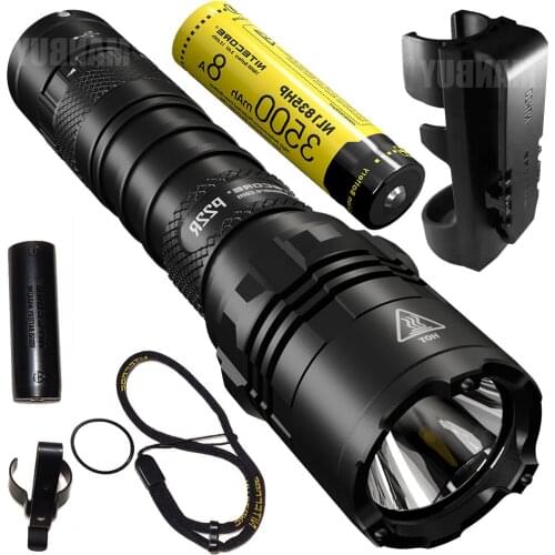 Nitecore P22R with 3500mAh Battery NL1835HP Ultimate Performance Rechargeable Tactical Flashlight 1800 Lm CREE LED Hunting Torch