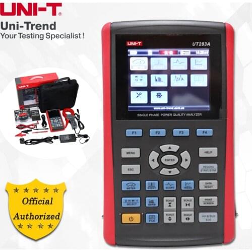 UNI-T UT283A Single Phase Power Quality Analyzer; Inrush Current / Harmonic Times / Flick Measure / Data Logging