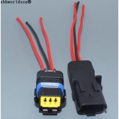 Worldgolden 3pin 1.5mm male and female waterproof automotive sealed wire connector 211PC032S0049 211PL032S0049