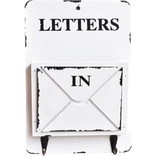 Storage Box Key Rack Wall Holder Wood Organizer Mount Letter Hooks Home Hook Mail Hanger