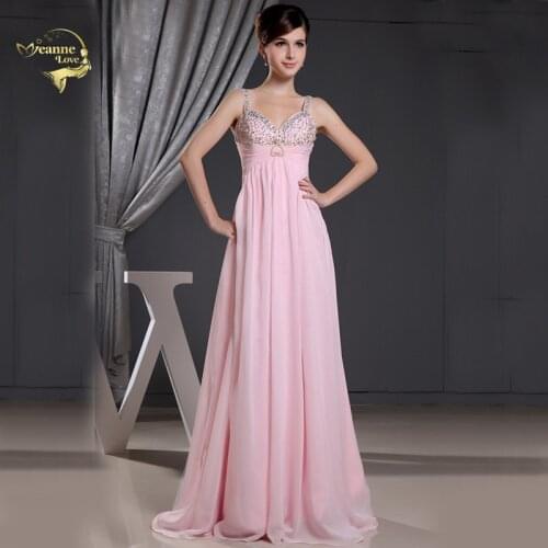 Jeanne Love Evening Dress 2020 New Design Sexy Fashion Vestido De Festa Chiffon Formal Long Evening Dresses Robe De Soiree T1U86