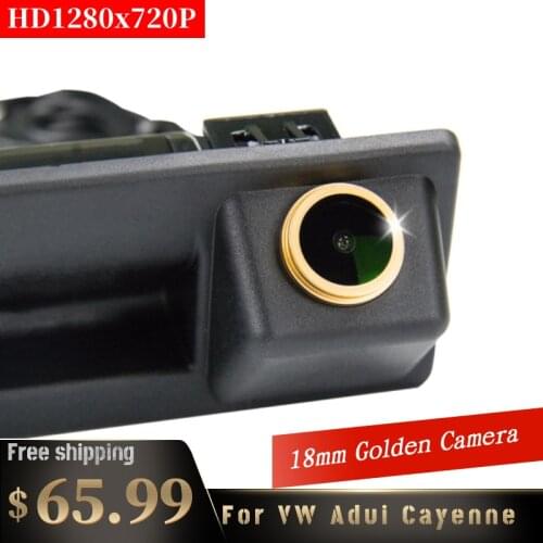 Misayaee Golden Rear View Camera Trurk Handle for VW passat B5 B6 B7 3c Tiguan 5N Facelift Sagitar Touareg T5 Sharan Audi A4