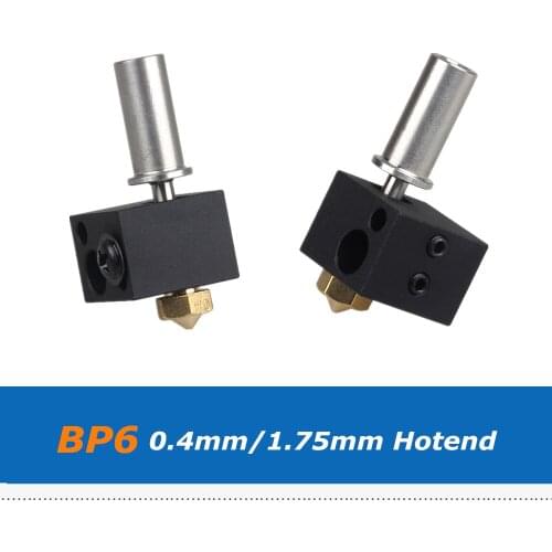 1pc 3D Printer Parts 0.4mm BP6 Hotend Set Kit, J-head Extruder V6 Low High Temperature Throat Heating Block Nozzle Kits