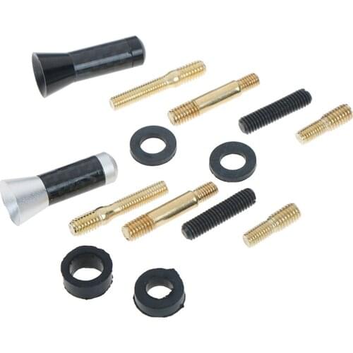 1pc Car Auto Mini Carbon Fiber Short Stubby Screw On Aerial Antenna Mast Multi Style Car Stying