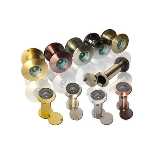 200 Degree Wide Viewing Angle Peephole Security Door Viewers 14mm Hole Hidden Peephole Adjustable Glass Lens Hardware Tools