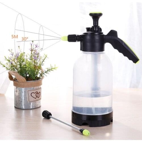 2L Transparent Water Spray Bottle Pressurized 2 Spray Mode Explosion-proof High Capacity Plant Flower Watering Spray Gardening