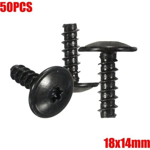 50Pcs Car Engine Cover Wheel Arch Inner Liner Mud Flaps Fender N90775001 Mud Splash Guard Torx Screws Self Tapping For VW/AUDI