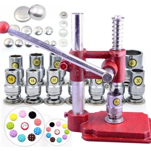 500Set/lot #16-60 13sizes Round Fabric Aluminum Covered Cloth Button W/1 Tool Metal Bread Shape For Handmade DIY Free Shipping