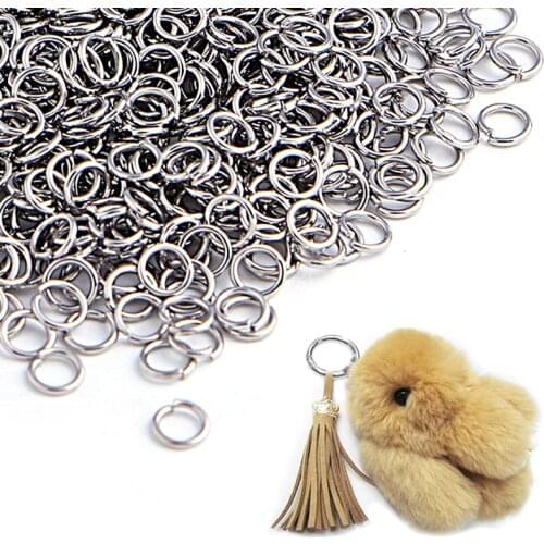 500Pcs Open Jump Rings For Jewelry Making 4mm Silver