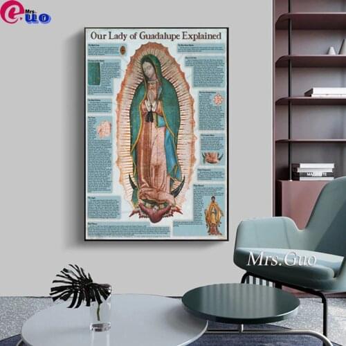 Diamond Painting 5d Our Lady Of Guadalupe Rhinestone Cross Stitch Kit Diamond Embroidery Religion Picture Mosaic Handmade Art