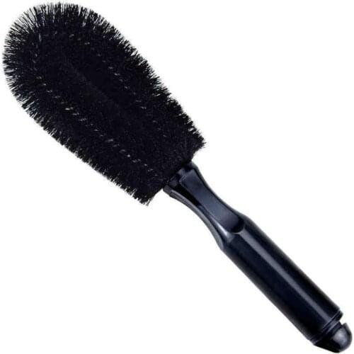 Car Truck Motorcycle Bike Wheel Tire Rim Scrub Brush Elasticity Brush Tool Good Washing Hot Density High Black Q2S5