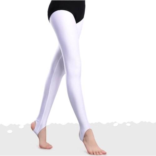 Girls Ballet Dancing Socks Childrens Dance Suit Childrens Fitness Pedal Trample Feet Pants Girl Silky White Socks D0764