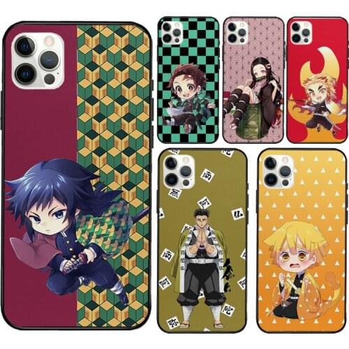 Demon Slayer Kimetsu no Yaiba Silicone Case For Apple iPhone 11 Pro Max XS XR X 8 7 Plus SE 2020 12 Pro Max Back Cover