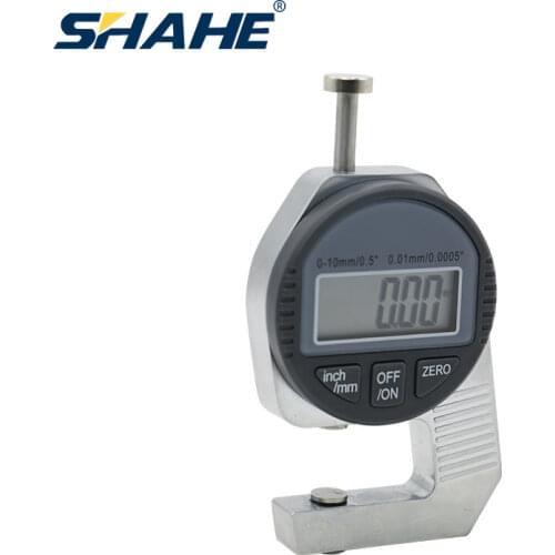 0-10mm/ 0.01 mm/inch Small head Digital Thickness Gauge Large LCD Pocket Digital Dial Indicator Thickness Meter