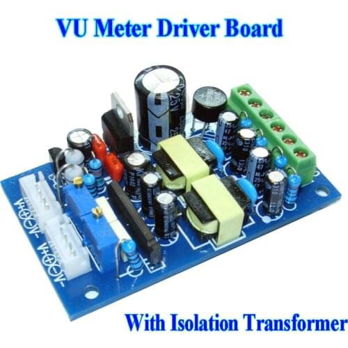 DC 12V VU Meter Audio Power Amplifier Level Meter Driver Board Drive Module With Isolation Transformer
