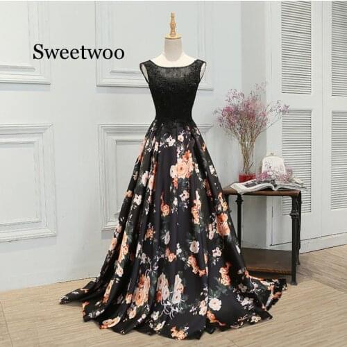Long Party Dress Hot Sale Boat Neck Sleeveless Black Lace Up Floor length Dresses Robe De Soiree