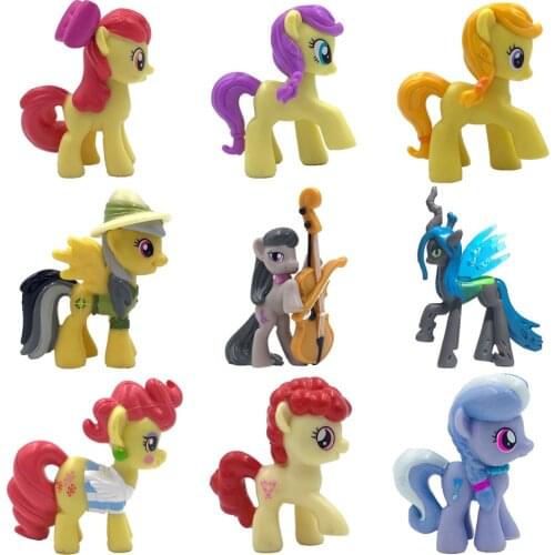 Girls Figure toys princess cadance luna celestia nightmare moon queen chrysalis Flurry Heart Anime Little Horse baby gifts