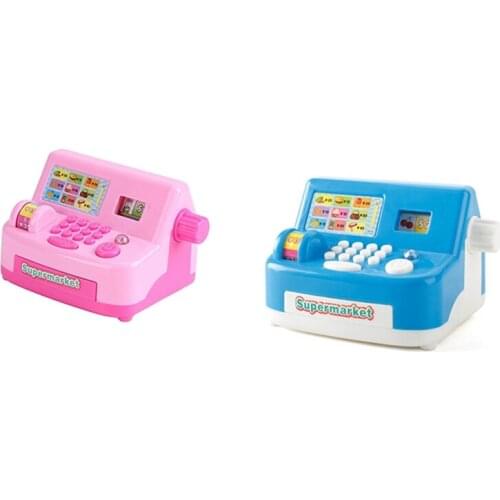 Simulated Electronic Shop Toy,Supermarket Small Home Appliance Cash Register Toy,Counting Toy for Kids Banking Play