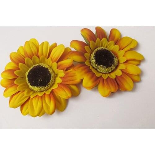 Artificial flowers head Simulation simulation flower head silk velvet sunflower sunflower large sunflower