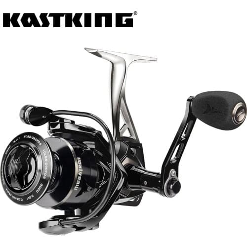 KastKing Megatron New Water Resistant Carbon Drag Spinning Reel with Large Spool 18KG Max Drag Saltwater Spinning Fishing Reel