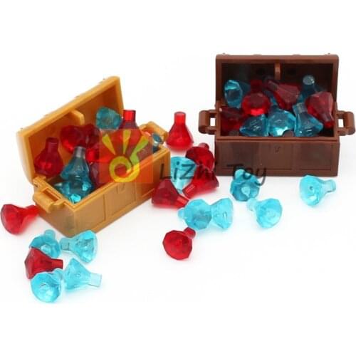 Container Treasure Chest with Chest Lid 4738ac01 4738a 4739a DIY Bricks Building Blocks Compatible Assembles City Street View