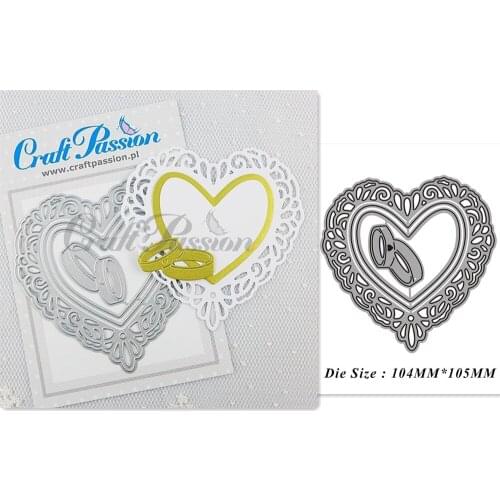 Heart Border 2021 Metal Cutting Dies for DIY Scrapbooking Paper Cardmaking Decor Embossing Crafts No Stamp Stencil Hand-on