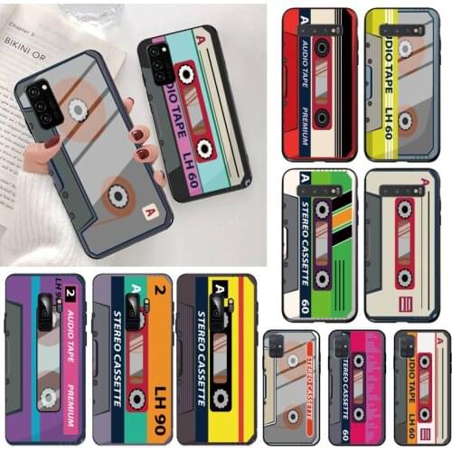 Fashion Cassette Tape Phone Case For Samsung Galaxy S21 Plus Ultra S20 FE M11 S8 S9 plus S10 5G lite 2020