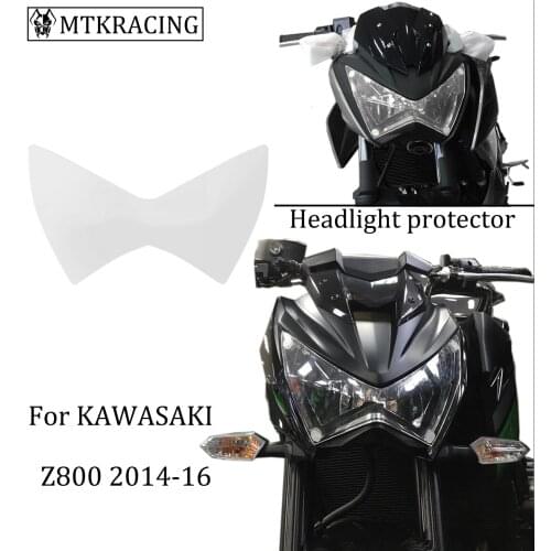 MTKRACING FOR KAWASAKI Z300 2015-2016 Z800 2014-2016 Headlight protector cover screen lens