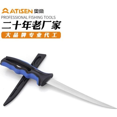 Stainless Steel Kitchen Tool Raw Fish Knife Salmon Fillet Tool Cutting Tool Slicer Suitable For Outdoor Camping Hunting Kitchen