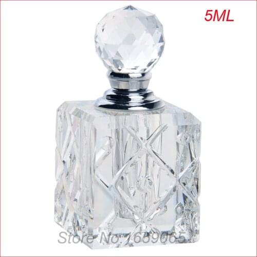 NEW 5ml cosmetics perfume bottle crystal glass essential oil makeup containers small Parfum atomizer perfumeros containers
