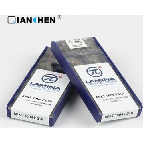 Genuine original high quality high-performance LAMINA APKT 1604 PDTR LT30 (10pcs/lot) tungsten Carbide Cutting tools inserts