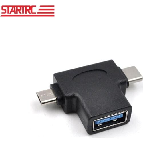 STARTRC 3 In 1 OTG Converter/Adapter USB3.0 For DJI Mavic Phantom Led Flash Word Propellers Accessories For RC Simulator