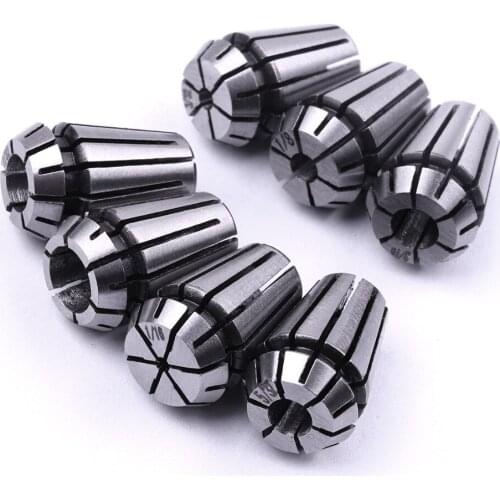 Hot Sale 7pcs/Lot CNC ER11 Collet Precision Spring Chuck Set High Quality Collet Tool Bits Holder for CNC Milling Lathe Tool