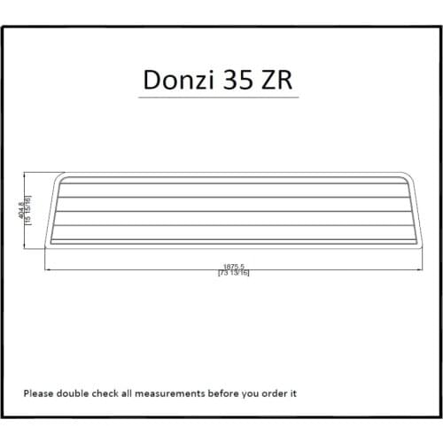 Donzi 35 ZR Swim Platform Pad Boat EVA Teak Decking 1/4" 6mm
