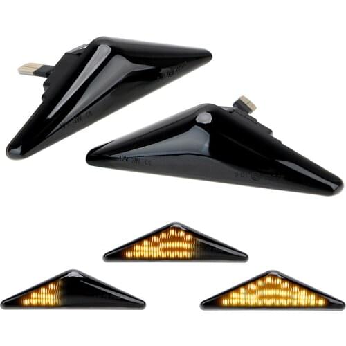 Blinker Light Turn Signal Light 18SMD LED Car Dynamic Side Marker Flowing Water Light Turn Indicators Signal Lamp A Pair