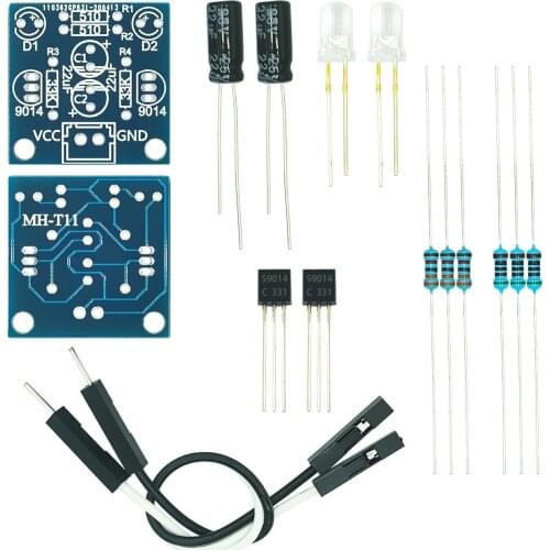Simple flash circuit making 5MM LED bead flashing DIY kit flash circuit board module
