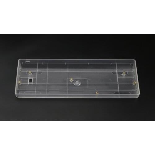 Clear poker case transparent case compact GH60 plastic Case 60% Mechanical Keyboard gh 60 Poker2 Faceu 60 base frame