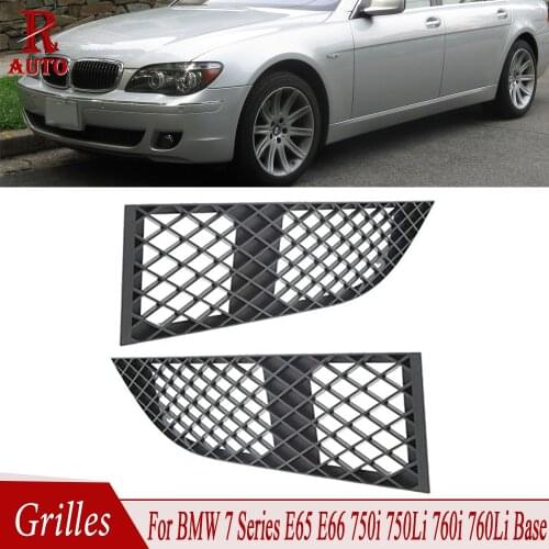 R-AUTO Front Lower Bumper Grill Grilles Left Right For BMW 7 Series E65 E66 LCI 2005-2008 760I 750I 51117135563 51117135564
