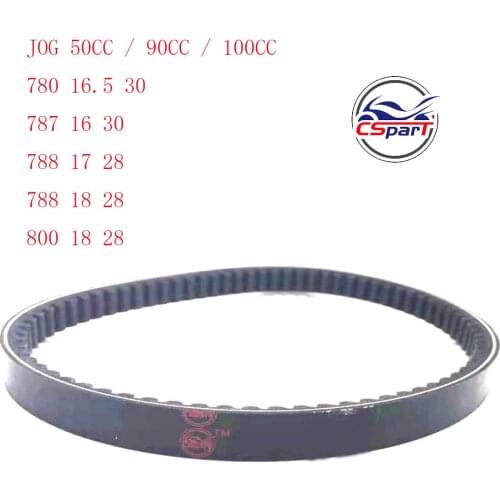 780 787 788 800 16 16.5 17 18 28 30 CVT Drive Belt JOG 49CC 50CC 90CC 100CC Scooter ATV Jonway Baotian Roketa Taotao Parts
