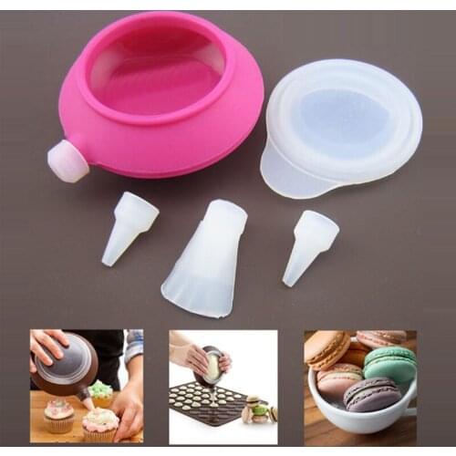 Silicone Macaron Cake Tools Icing Piping Decorating Pen Decoration Tip Sets Kitchen Accessories JH074