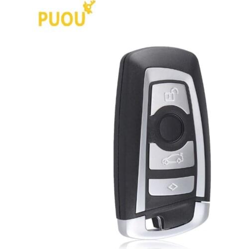 4 Buttons Replacement Smart Car Remote Key Shell For BMW F CAS4 5 Series 7 Series X3 X4 Smart Key Fob Case cover with blade